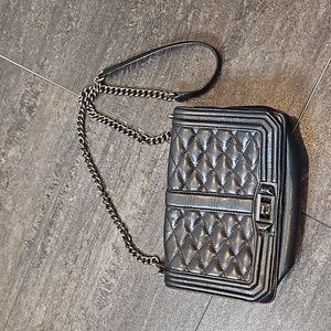 ⭐️Rebecca Minkoff black crossbody leather purse